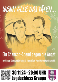 Plakat zum Chansonabend