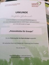 Arbeitseinsatz Reparatur Dachabdeckung Infotafel Ecke Badstraße