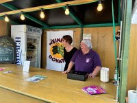 Verkaufsstand von Pro Graupa e.V. zum diesjährigen Marktplatzfest in Baienfurt