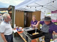 Verkaufsstand von Pro Graupa e.V. zum diesjährigen Marktplatzfest in Baienfurt