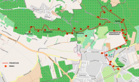 Übersicht Karte Naturlehrpfad Graupa Stationen